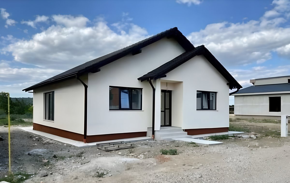 Casă modulară finalizată exterior