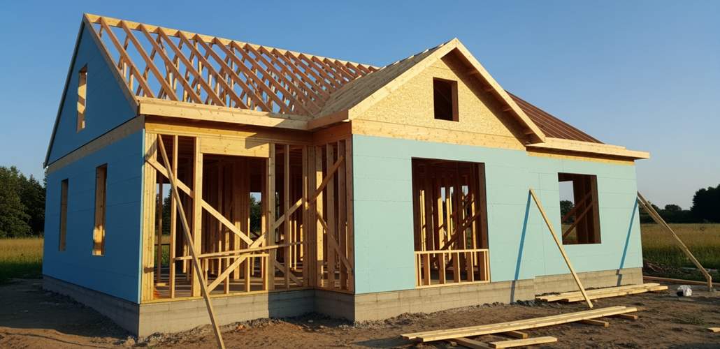 Construcție casă modulară din panouri sandwich - structură și eficiență termică